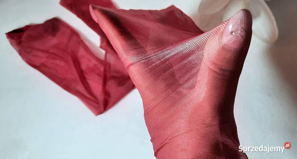 pończochy czerwone bordowe olejowe błysk do mazowieckie Warszawa