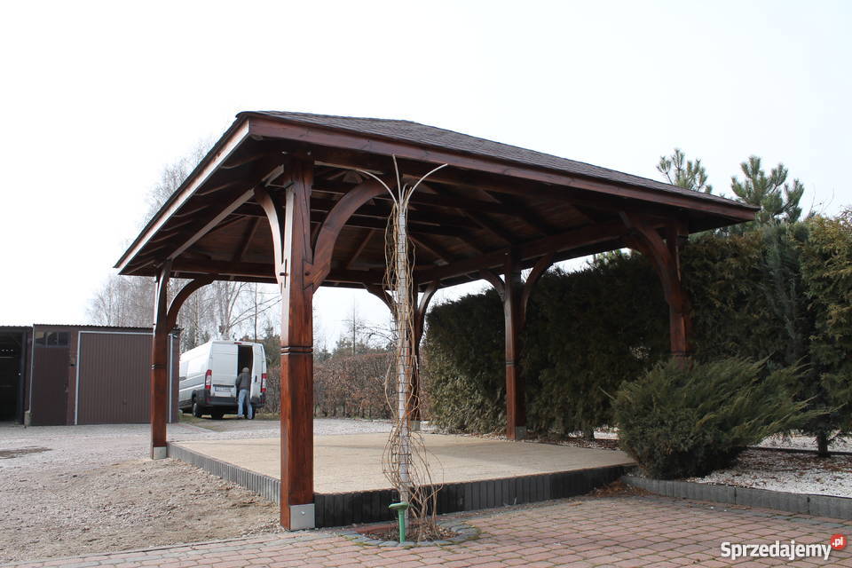 Altana altanka pergola dach wiata zadaszenie domek 4,9x 3,7m Åuków ... Altanka 4