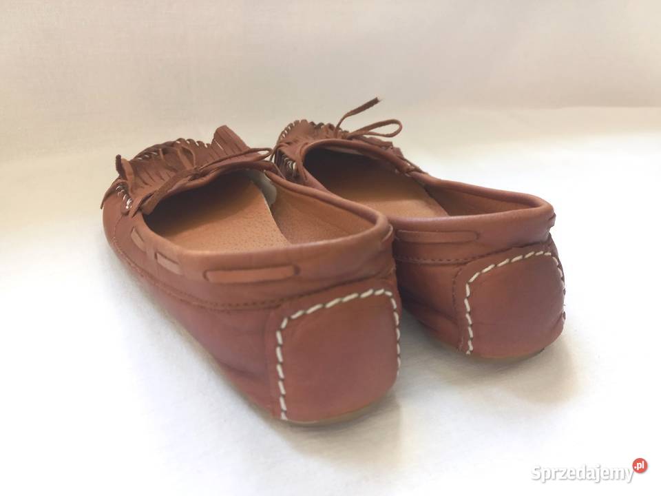 Buty brązowe Mokasyny r 38 damskie SKÓRA Filipe Białystok