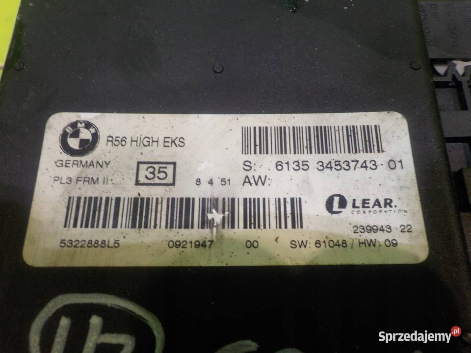 MINI CLUBMAN I R55 16 B 08r 5D modul sterownik Wyposażenie elektryczne mazowieckie Suków sprzedam