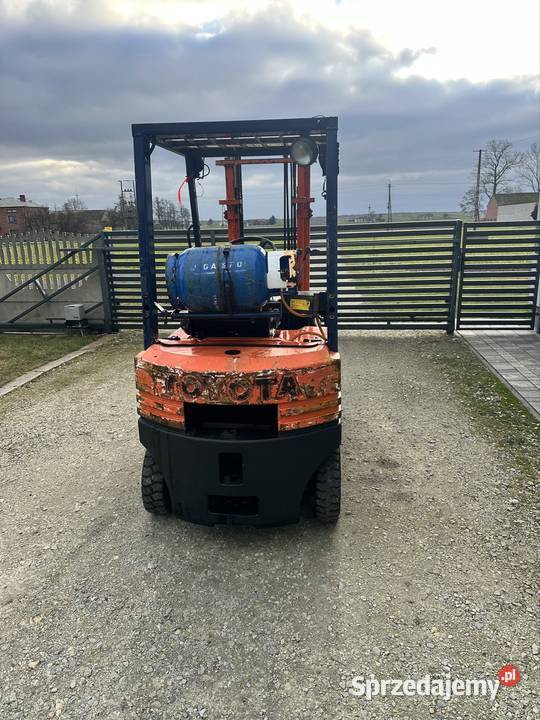 Wózek widłowy Toyota 14t 33m manual lpg duplex Pajęczno
