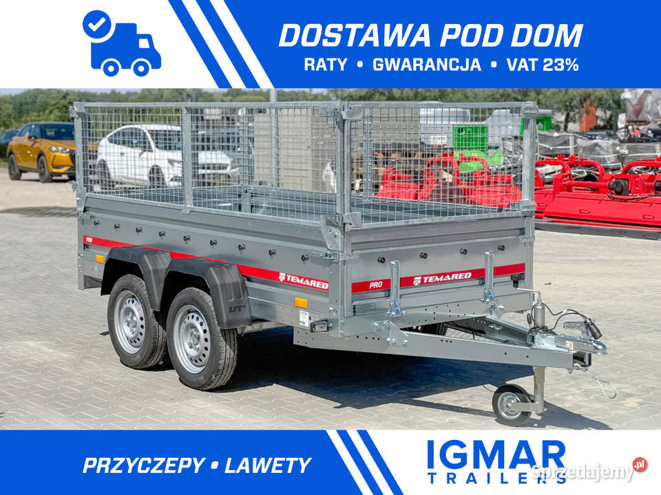 TEMARED PRO 26122 przyczepa dwuosiowa z burtami Toruń