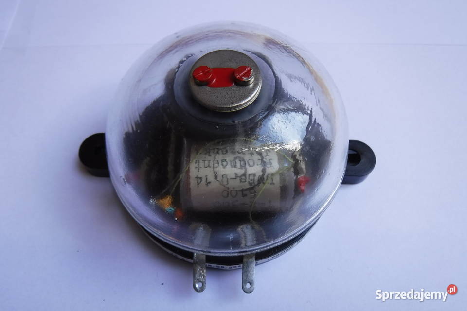 Szklany dzwonek elektryczny electric glass bell Otwock