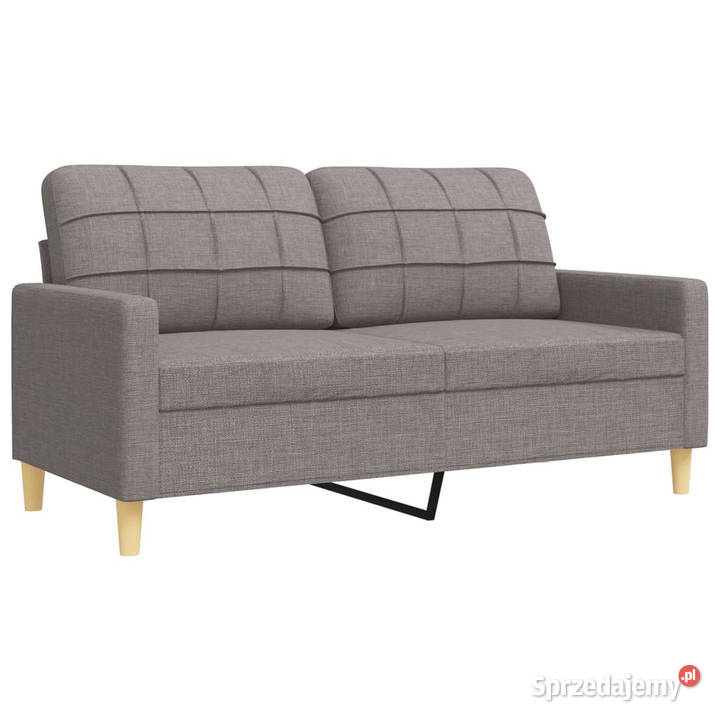 4cz zestaw sof z podnóżkiem kolor taupe obity mazowieckie