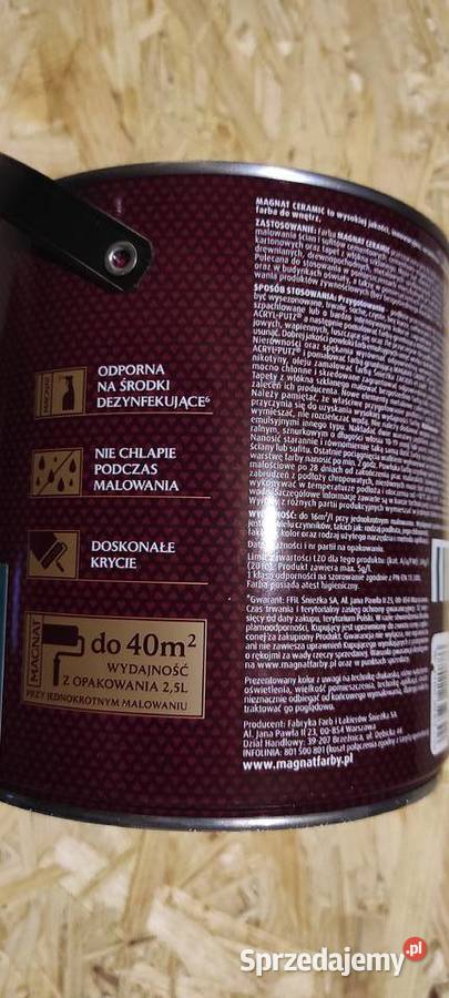 FARBA MAGNAT CERAMIC INTENSYWNY SZMARAGD 25L Gierałtowice