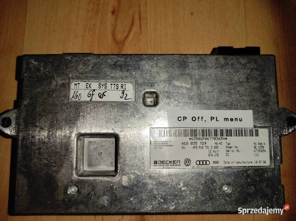MMI 2G4F0910731D 4E0035729 Audi A4 A5 A6 A8 Q7CP Radlin sprzedam