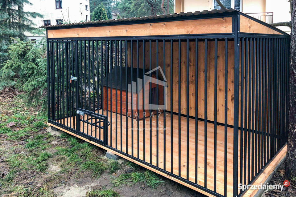 Kojec psów 3x2m Wiatrołap Drewniana podłoga wielkopolskie Konin sprzedam