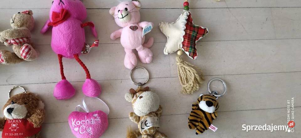 breloczki mini zabawki pluszak maskotka zabawka