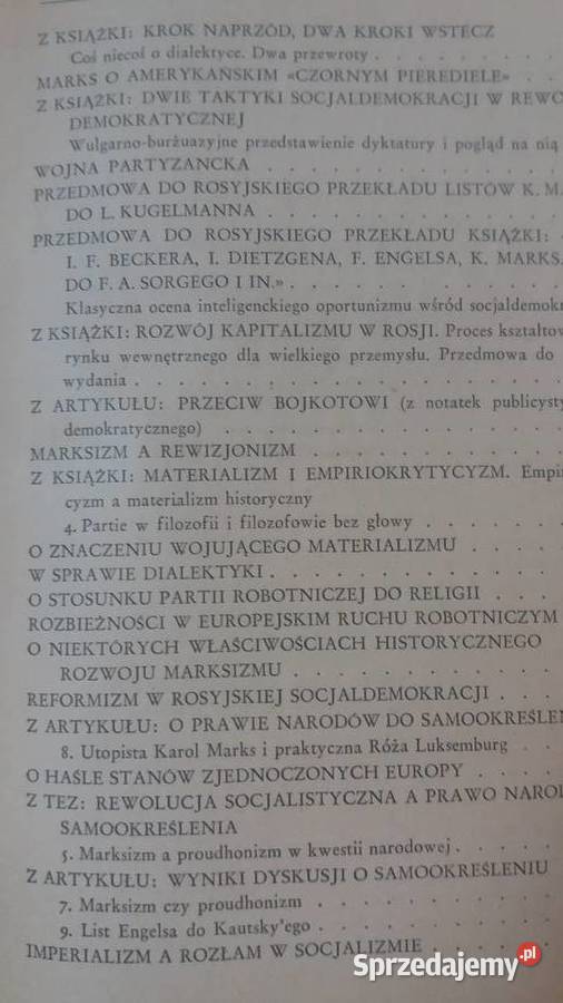 Lenin Marks Engels marksizm rosyjskie książki mazowieckie Warszawa