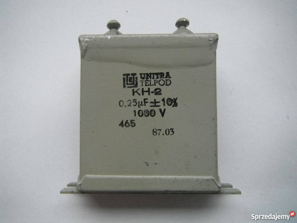 Kondensator KH2 025uF 1000V Unitra Telpod Nowe Chlewiska