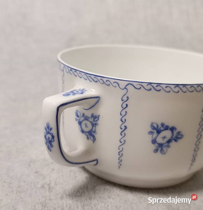 Thomas Rosenthal Art Nouveau Filiżanka Porcelana i szkło Dobrzany