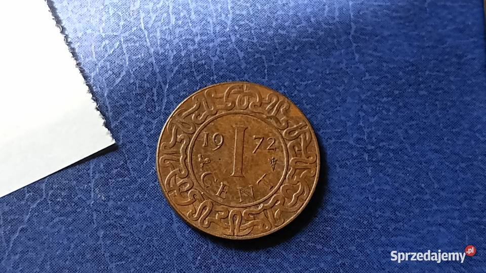 Stare monety 1 cent 1972 Surinam Lesko