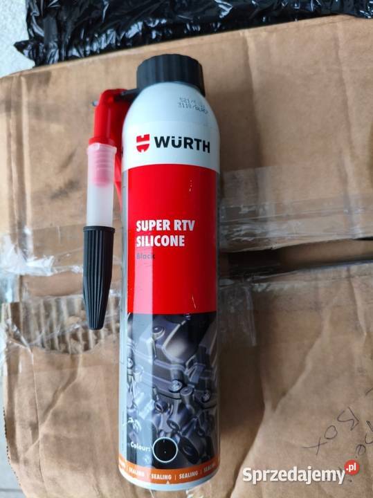 WURTH SILIKON SUPER RTV CZARNY MASA 200ML 260C Siedlce