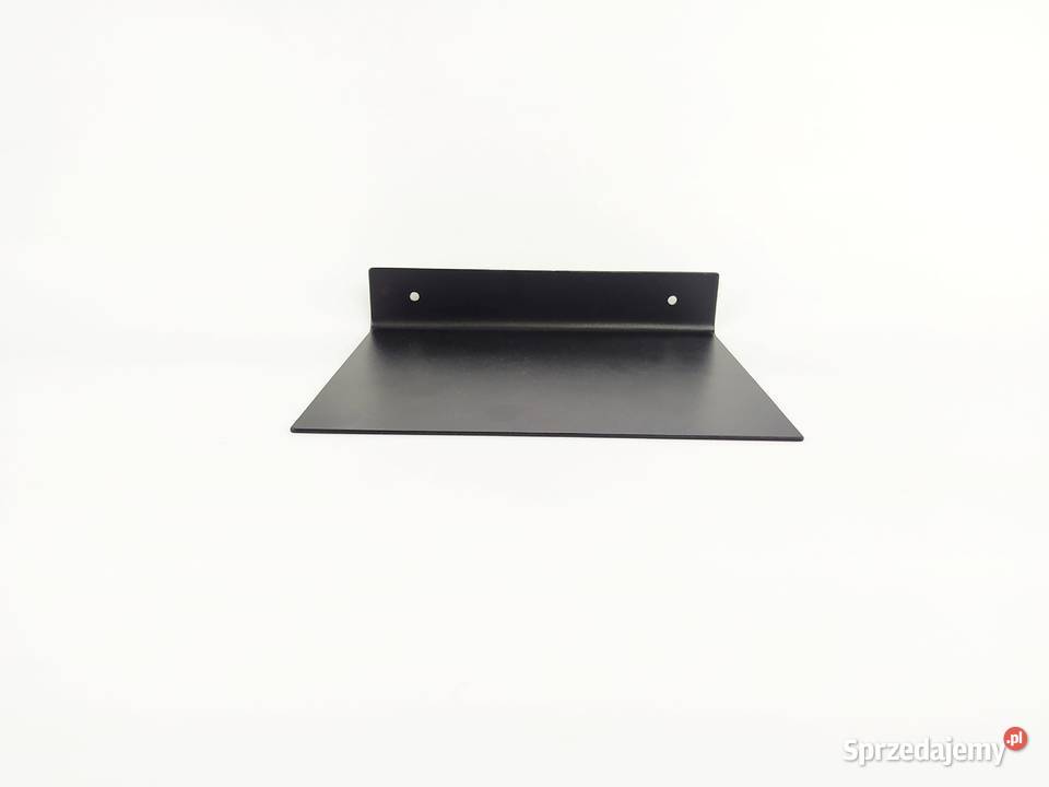 Półka metalowa czarna wisząca 20 loftowa 24cm Kraków