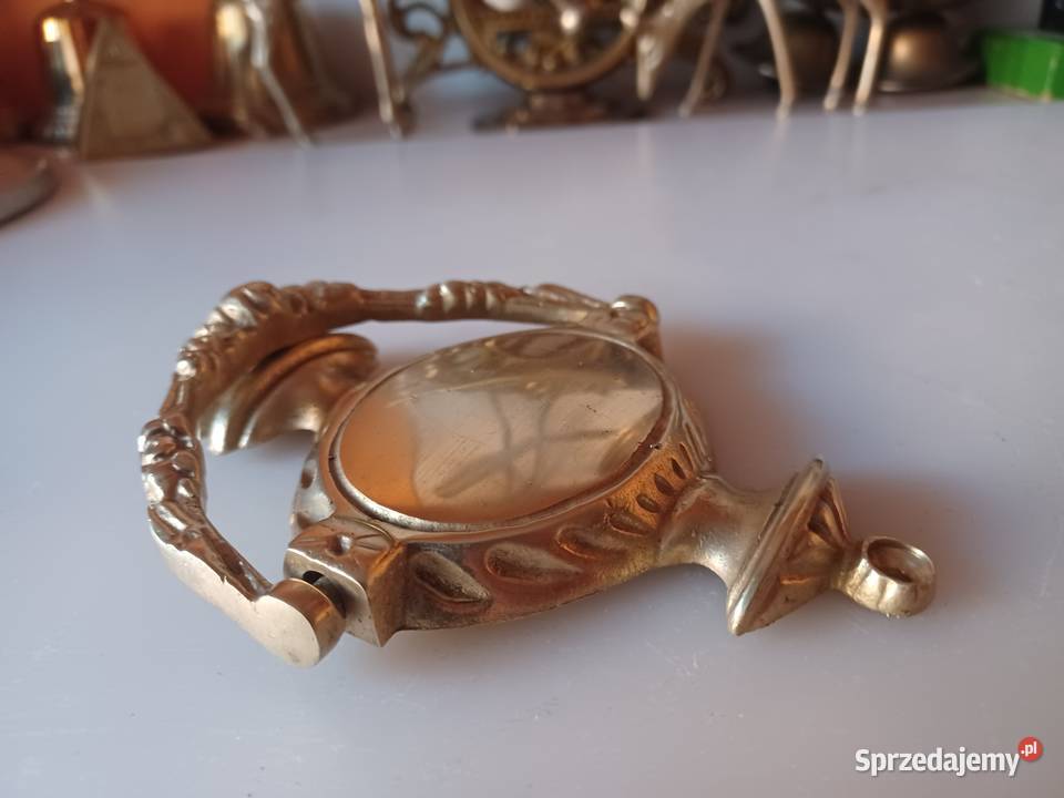 Piękna stara kołatka mosiężna