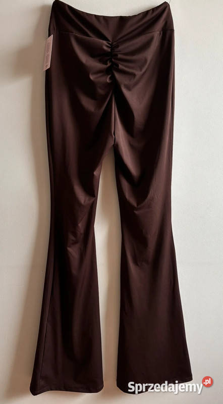 Legginsy dzwony czekolada Made in Italy Szczecin