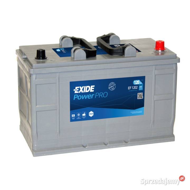 Akumulator Exide Power Pro EF1202 120Ah 870A P osobowe Gorzów Wielkopolski