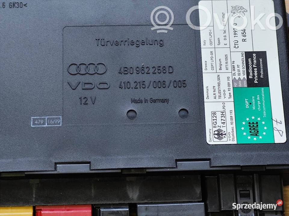 Audi A6 S6 C5 Avant Allroad 25 STEROWNIK MODUŁ