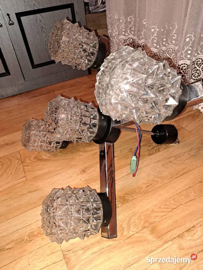 Retro lampa wiszaca z 60 tych lat firmy Kamenick Lubań