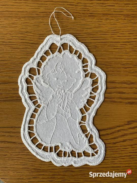 Aniołek zawieszka ręczny haft wielkopolskie Kalisz
