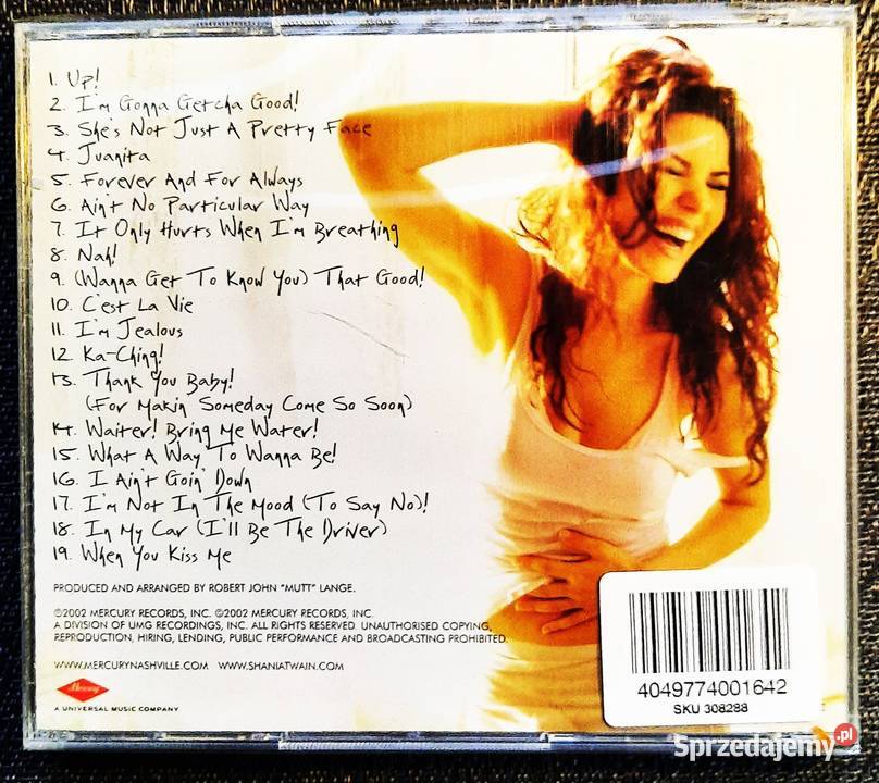 Podwójny Album 2X CD SHANIA TWAIN Album Up Katowice