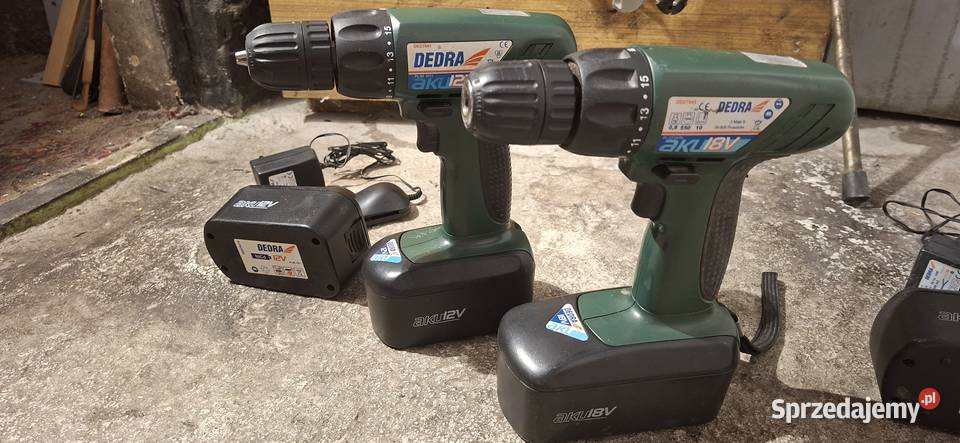 2 Wkrętarki DEDRA 12V i 18V komplet Zielona Góra