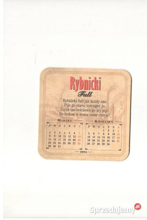 Rybnicki podstawka do piwa 4