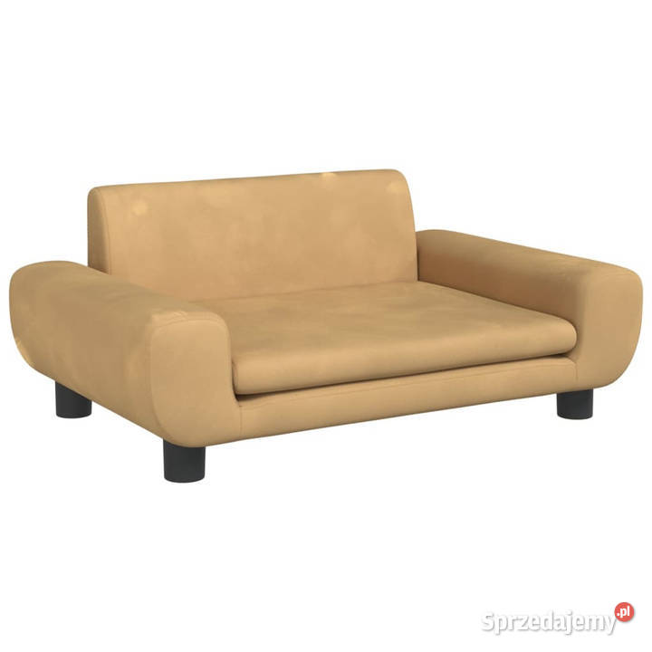 Sofa dzieci brązowa 70x45x33 aksamit WM3196391 Warszawa sprzedam