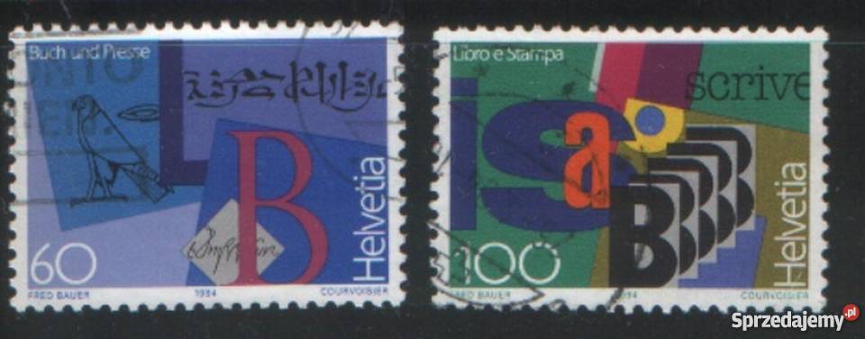 Zn Szwajcaria Mi 1520 2 kas 1994 Gliwice
