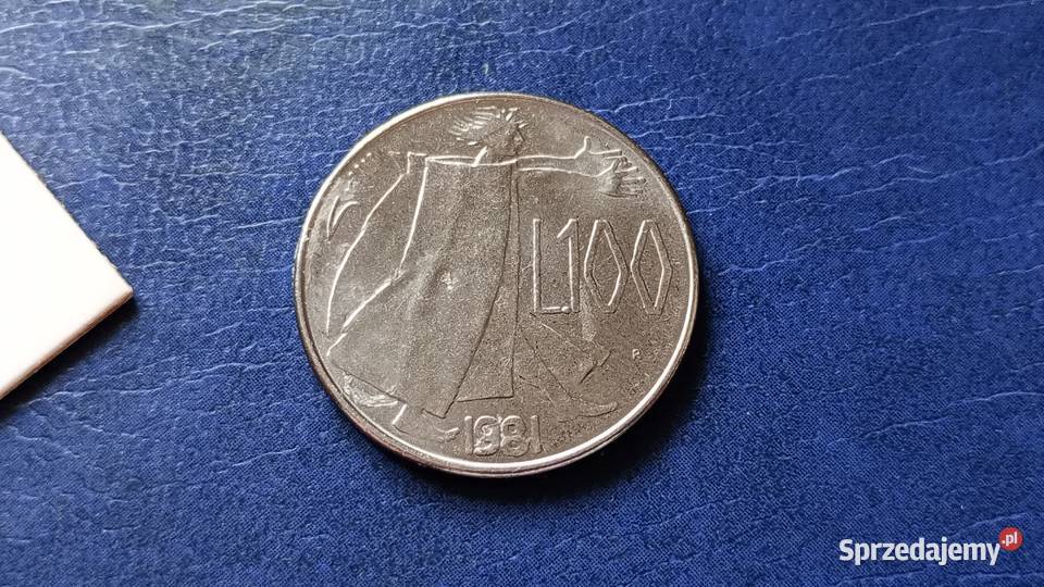 Stare monety 100 lir 1981 San Marino Lesko