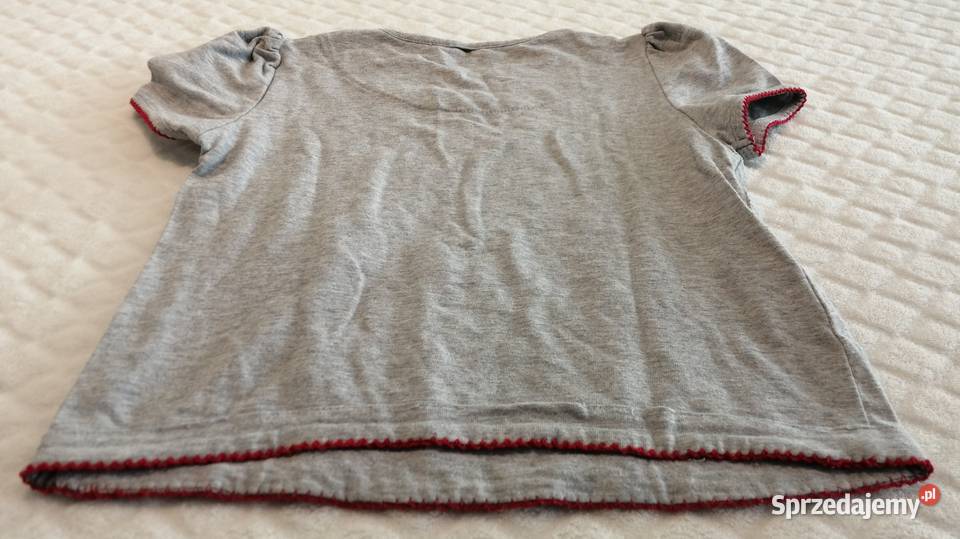 Koszulka krótki rękaw dziewczęca kwiatki 92 Bluzki, koszulki i kaftaniki