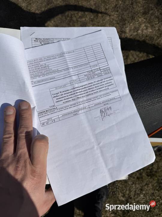 Zadbany KTM EXC 520 RFS łańcuch