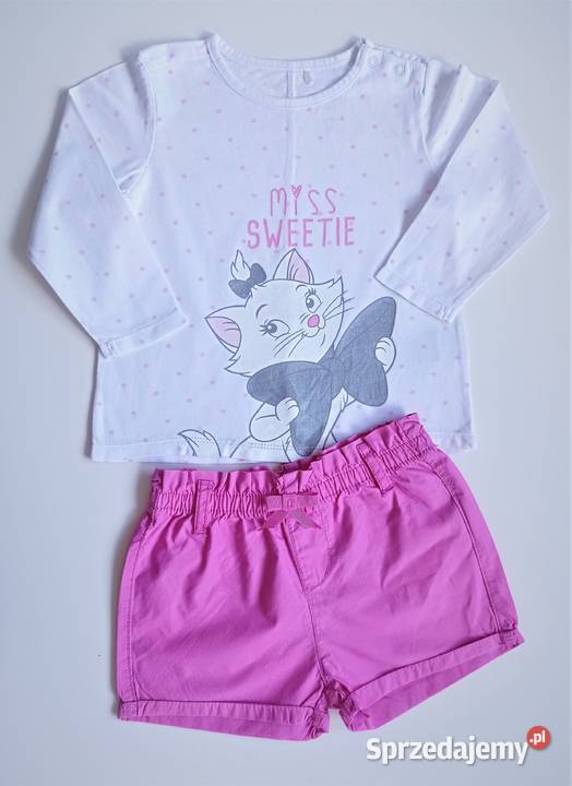 Komplet lato spodenki bluzka Cool Club Disney Rozmiar 80 Katowice