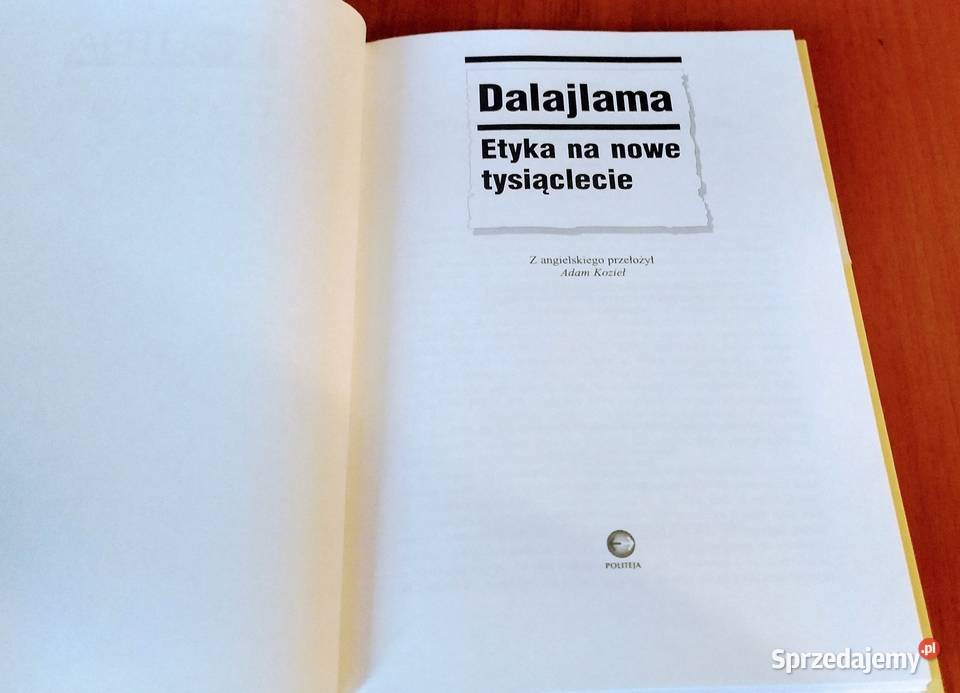 Etyka na nowe tysiąclecie Dalajlama tł Adam Gdańsk