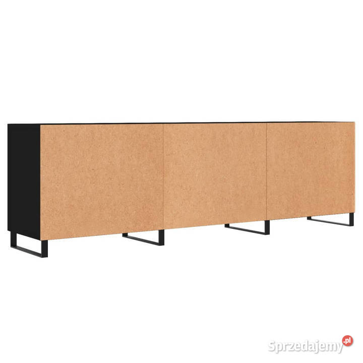 Szafka pod TV czarna 150x30x50 materiał Warszawa