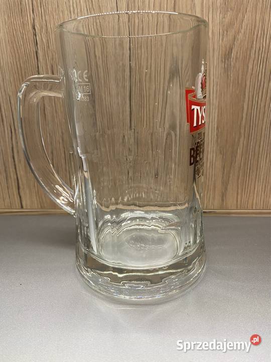Kufel do piwa TYSKIE BIESIADY szklanka przezroczysty Sosnowiec