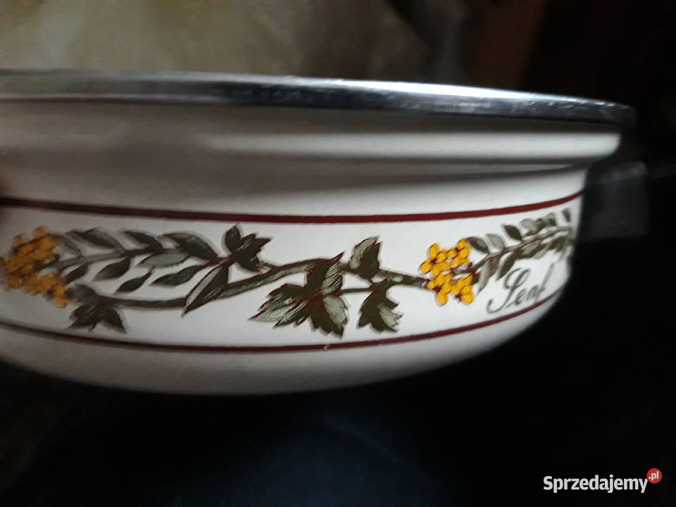 patelnia płytki rondel emaliowana Warszawa sprzedam