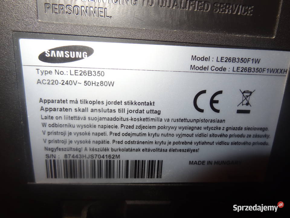TV Samsung LE26B350 Poznań sprzedam