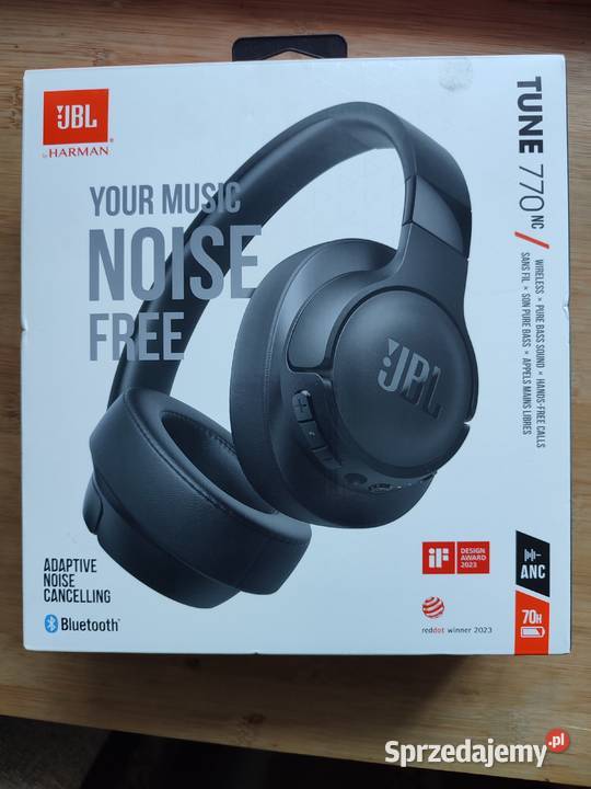 Słuchawki JBL Tune 770NC czarne - fabrycznie nowe.