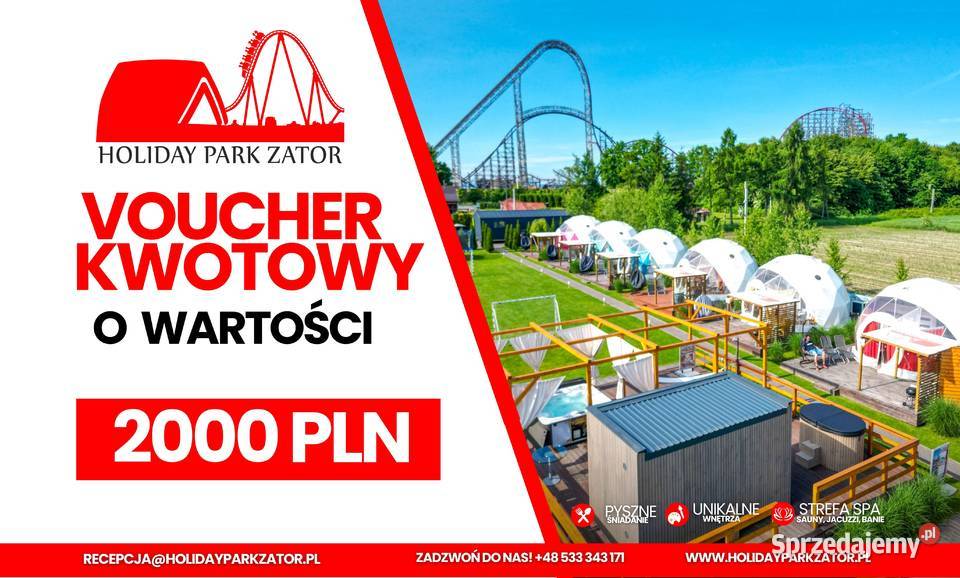 Voucher kwotowy 2000 na pobyt w Holiday Park Zator