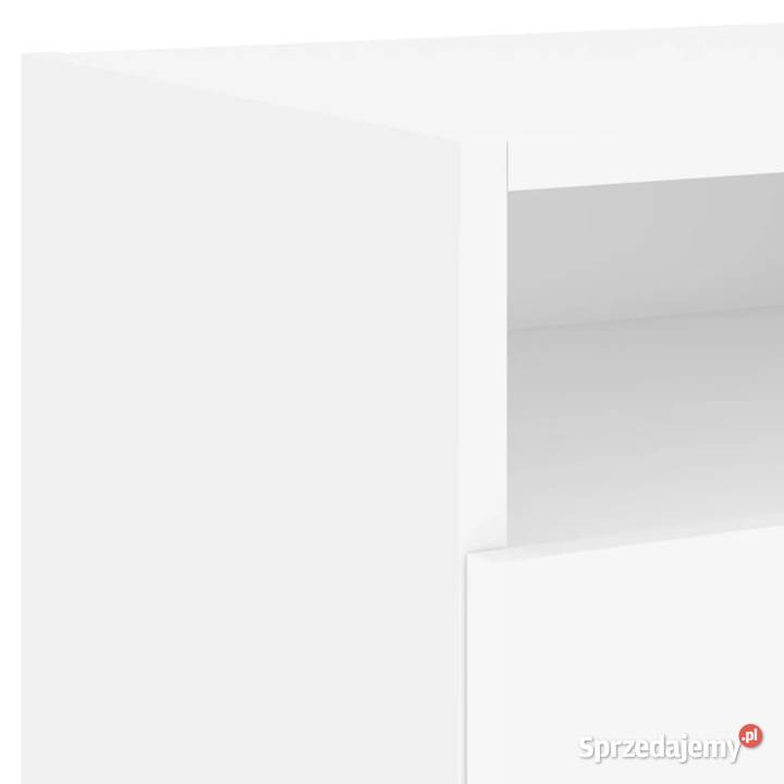 Szafki nocne z oświetleniem LED 2 białe 40x39x37 Warszawa