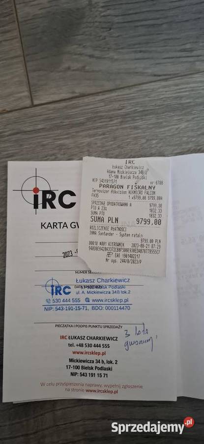 HIKMICRO FALCON FH35 KAMERA TERMOWIZYJNA dolnośląskie Góra