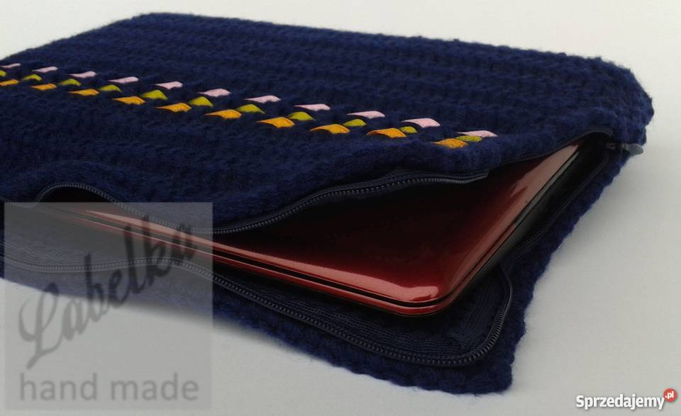 Pokrowiec etui granatowy na laptop ręcznie torby i pokrowce Białystok
