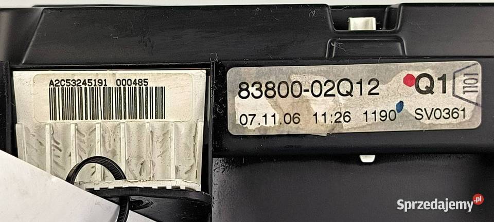 LICZNIK ZEGAR TOYOTA COROLLA 8380002Q12 Lipno