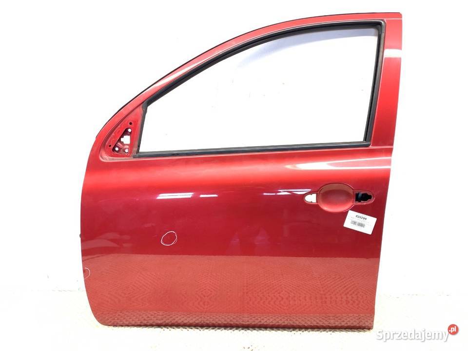 DRZWI LEWY PRZÓD NISSAN MICRA K13 Hatchback RED sprzedam