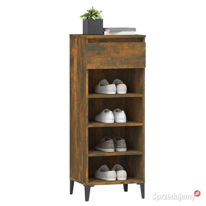 Szafka na buty przydymiony dąb 40x36x105 mazowieckie Warszawa