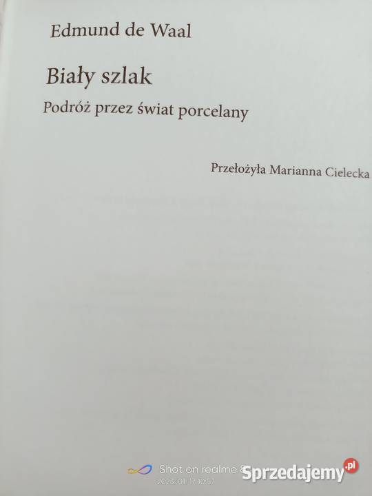 Biały szlak porcelany książki prezenty unikat