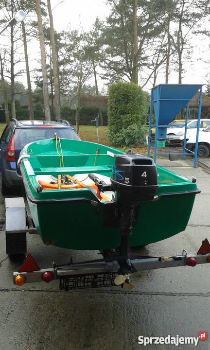 Łódka przyczepka silnik zaburtowy Yamaha Mercury Inne pojazdy i łodzie Kędzierzyn-Koźle