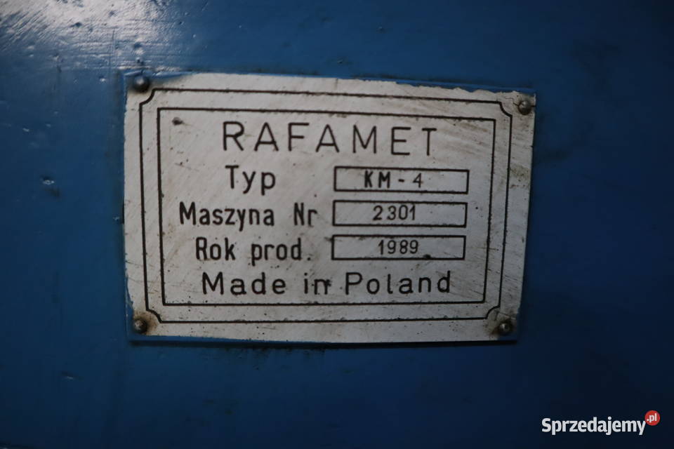 Zaginarka giętarka krawędziarka 4 RAFAMET