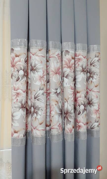 Zasłony jasno szare lilia mazowieckie Mława sprzedam